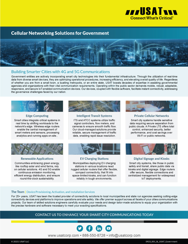 Smart City Solutions for Local and State Governments
