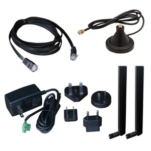 Digi IX30 Accessory Kit — PSU, antennas, Cat 6 Ethernet cable, GPS antenna